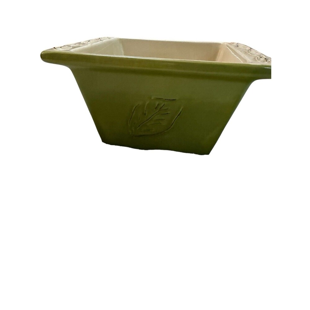 Tastefully Simple Host Collection Dip Bowl Green Tan